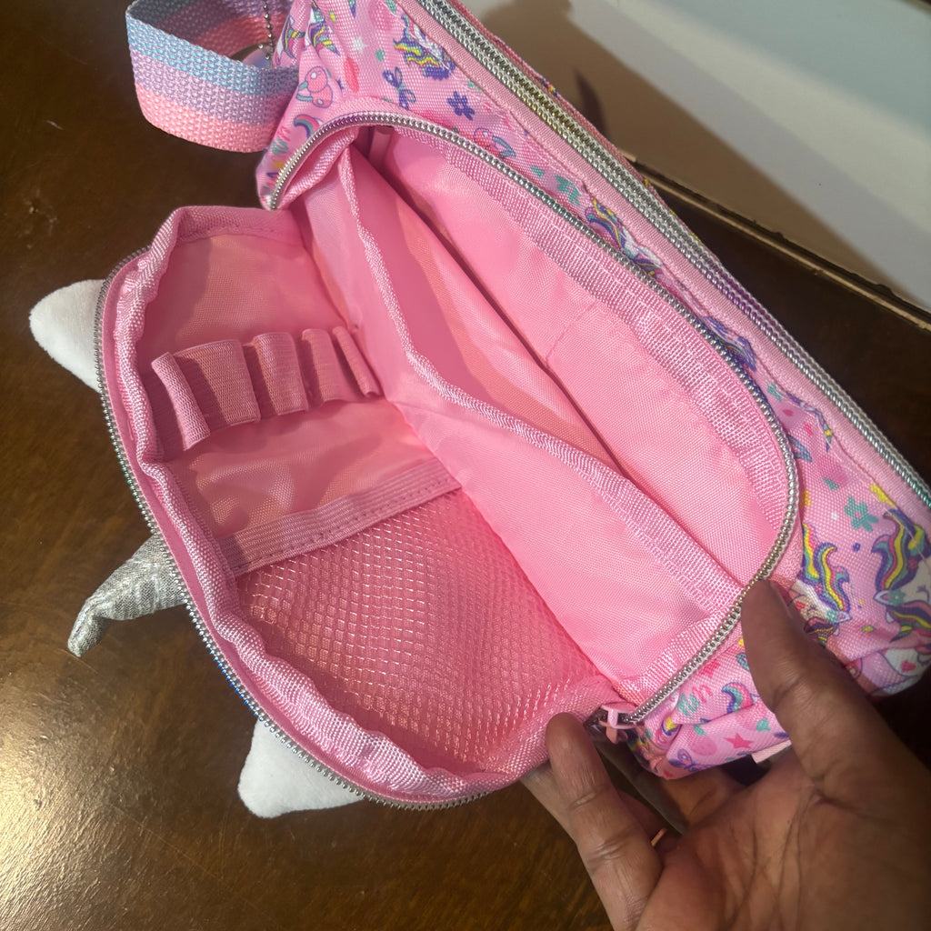 Pencil pouch with slots