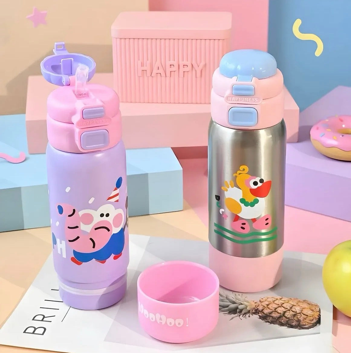 Dual sip Animal Print Bottle-500ml