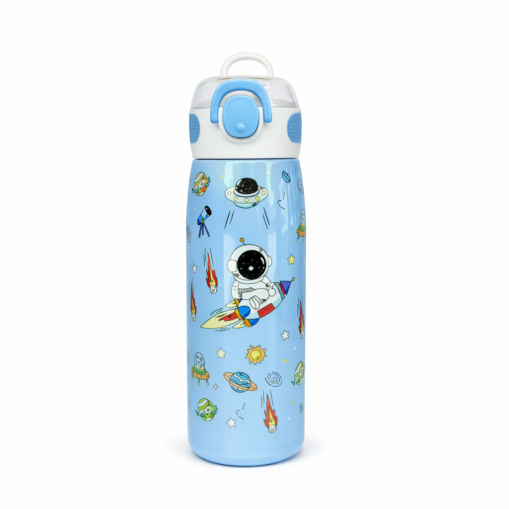 Cartoon Insulated Water Bottle - 620 ml