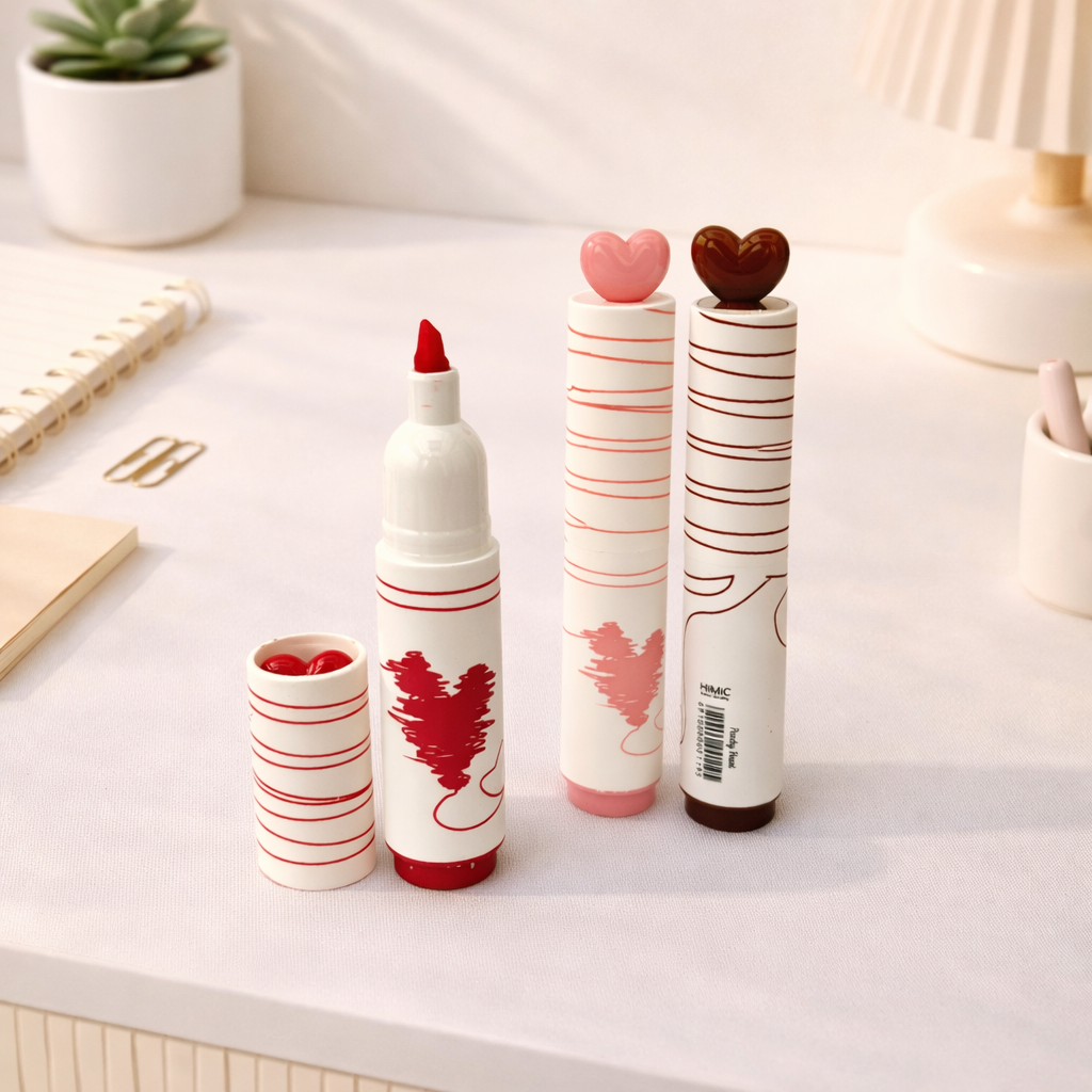 Heart Pop HighLighter (6 Pcs Pack)