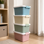 Pastel storage bin with Locking Lid