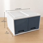 Dual Drawer Storage Box