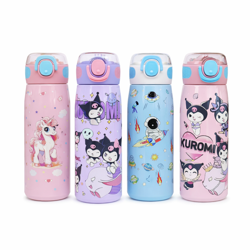 Cartoon Insulated Water Bottle - 620 ml
