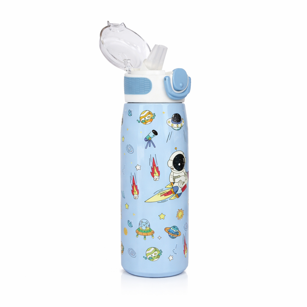 Cartoon Insulated Water Bottle - 620 ml
