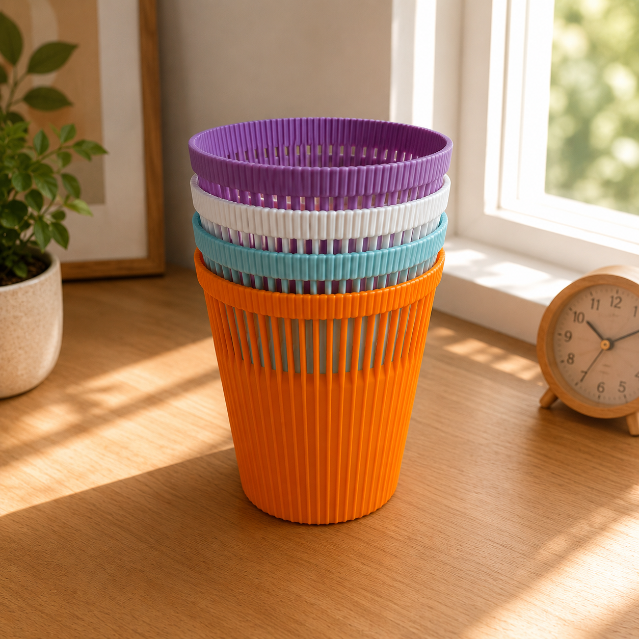 Pastel Round Basket