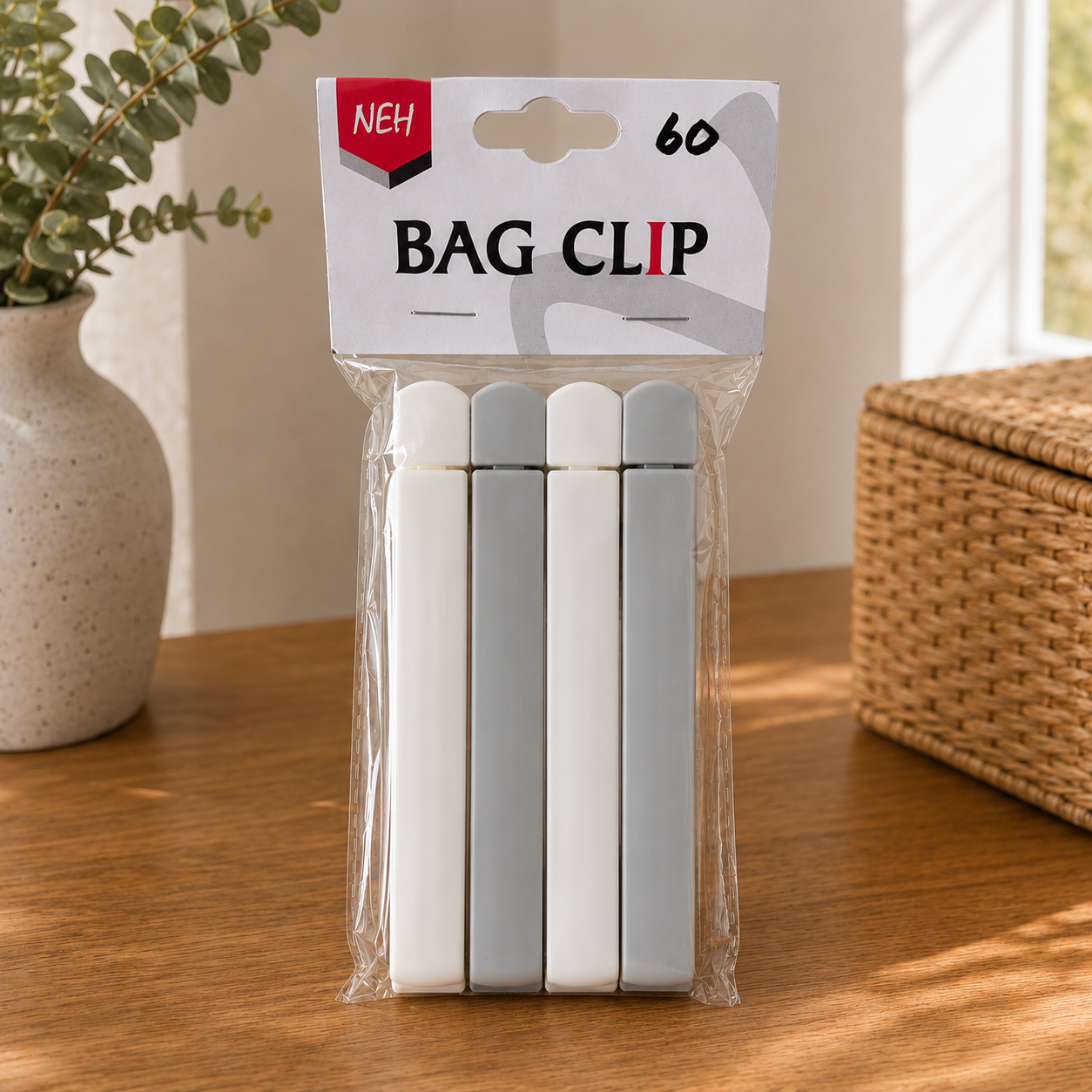 Food Storage Clip ( Black & White)