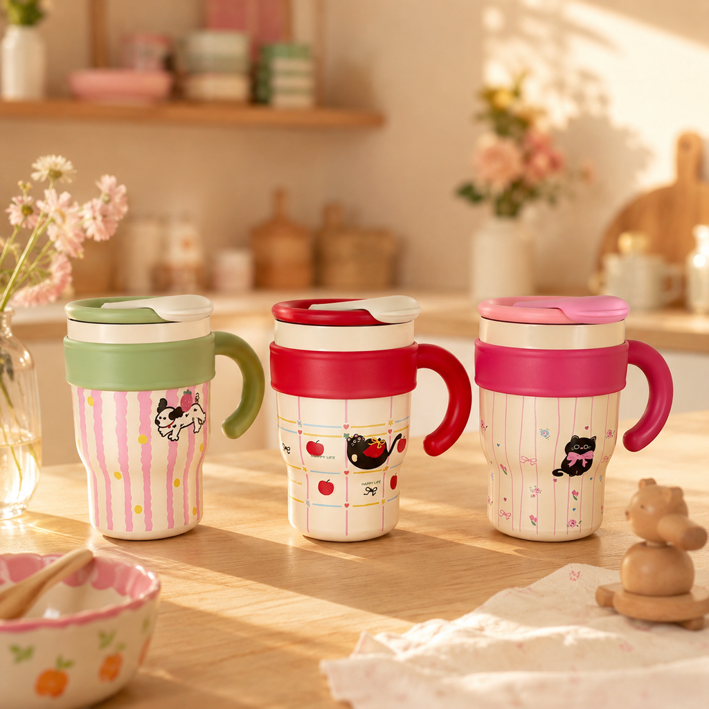 Kawai Tumbler with Steel Straw