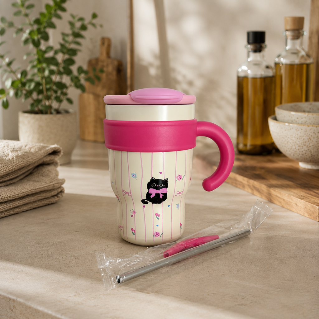 Kawai Tumbler with Steel Straw
