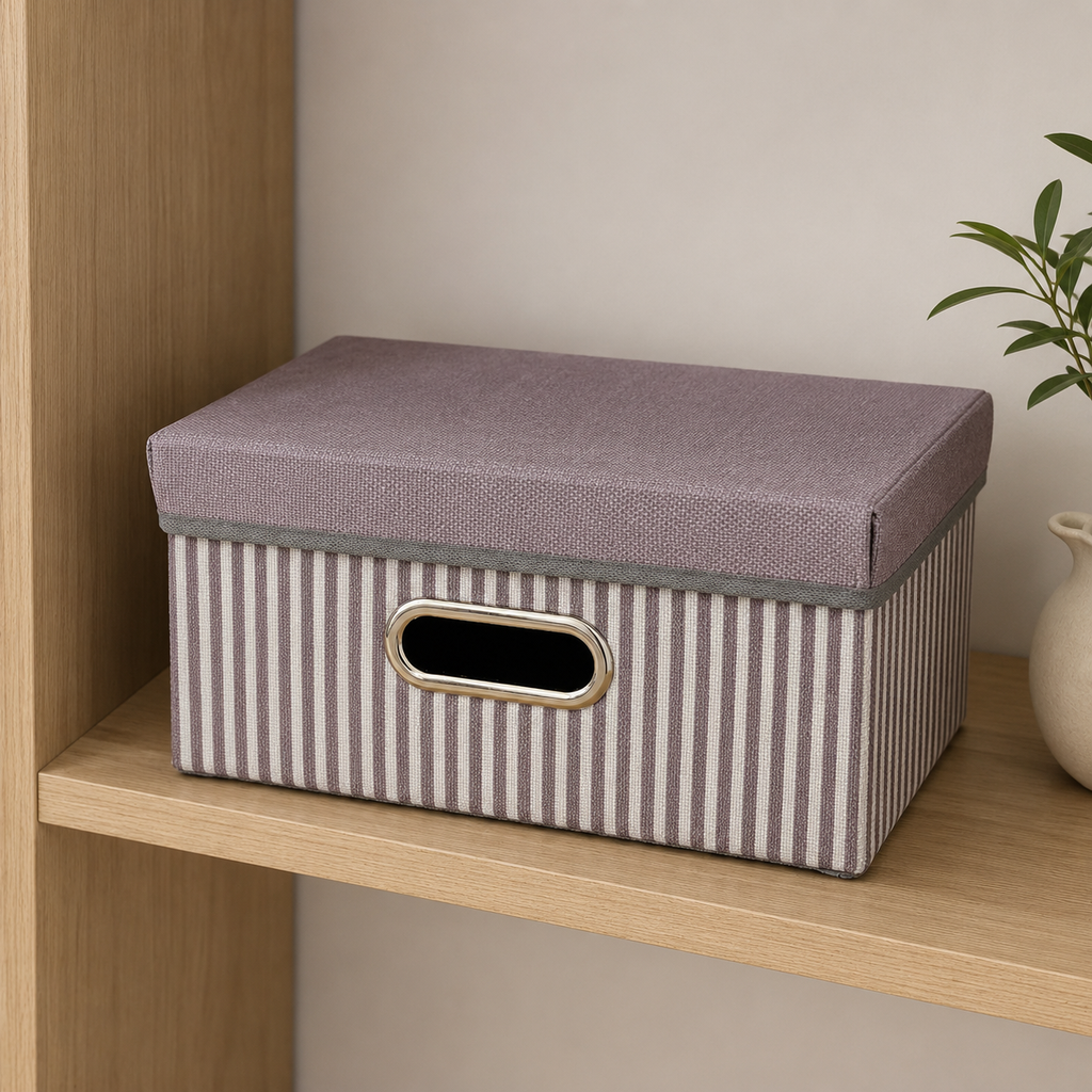 Cloth Storage Box with Lid Small
