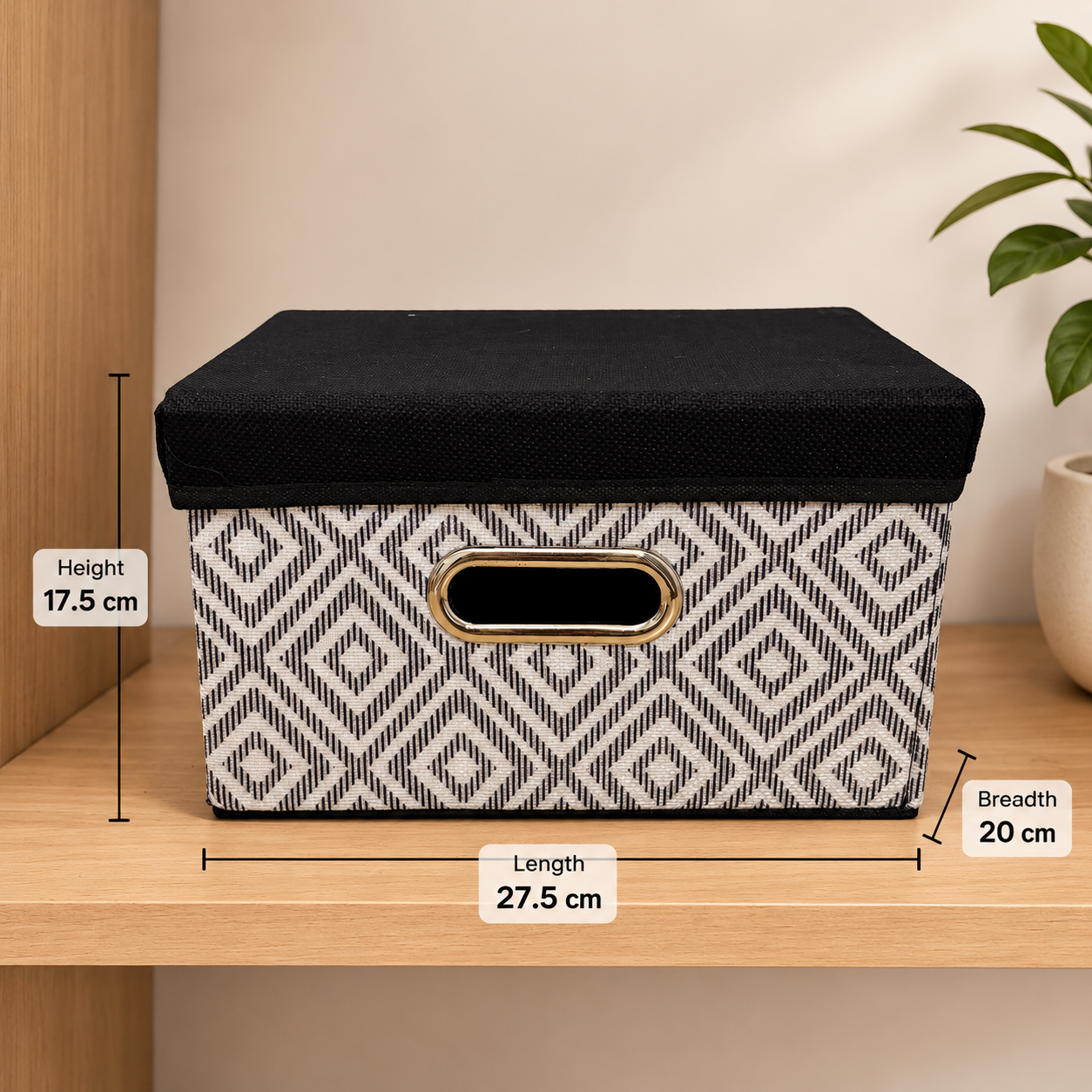 Cloth Storage Box with Lid Small