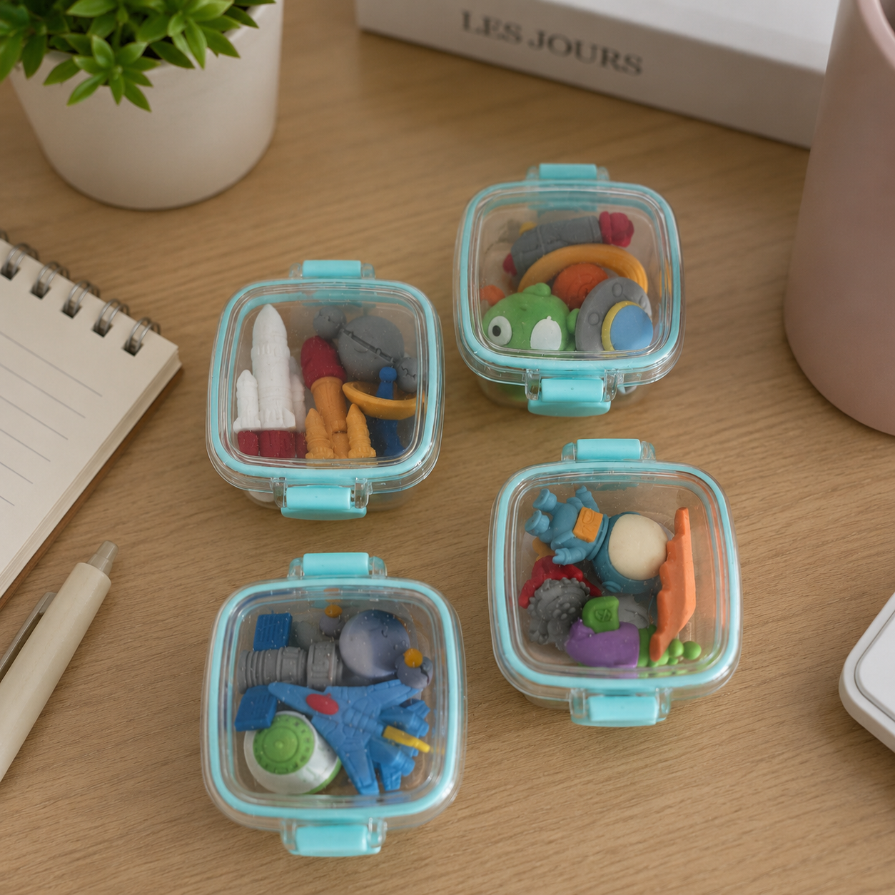 Mini Box Eraser - Space Theme