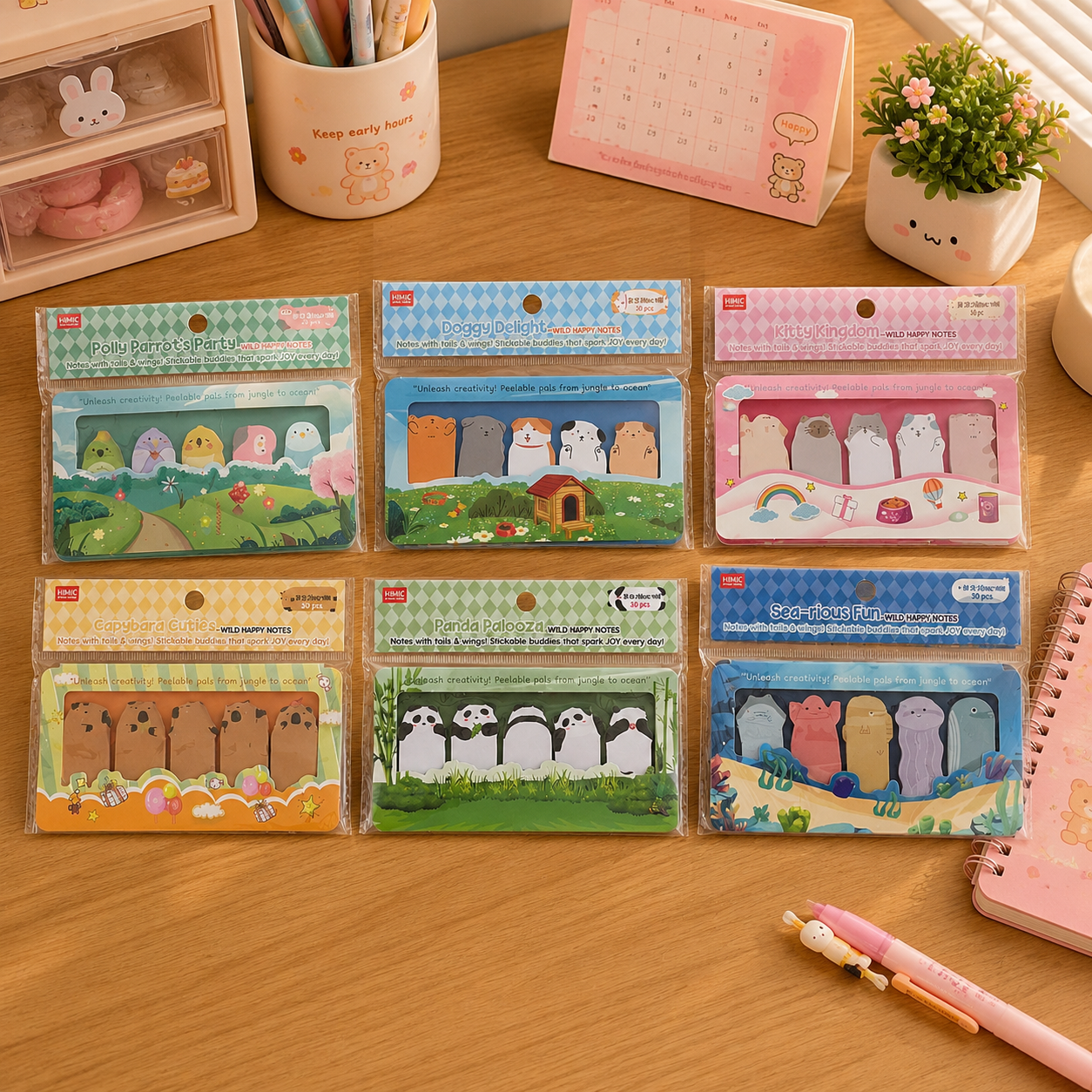 Wild Happy Notes (30 Pieces)
