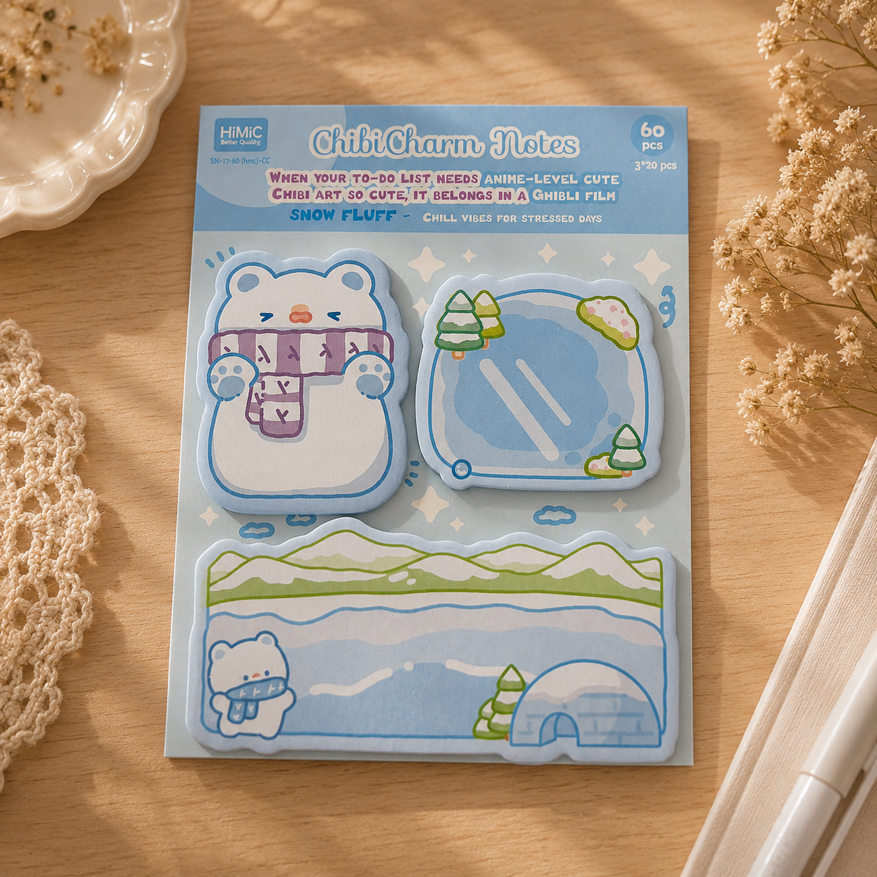 Sweet Hop Sticky Notes (60 Pieces)