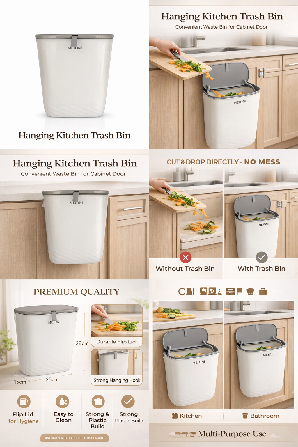 Smart kitchen Hanging Dustbin