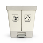 Dual compartment kitchen Dustbin with Lid