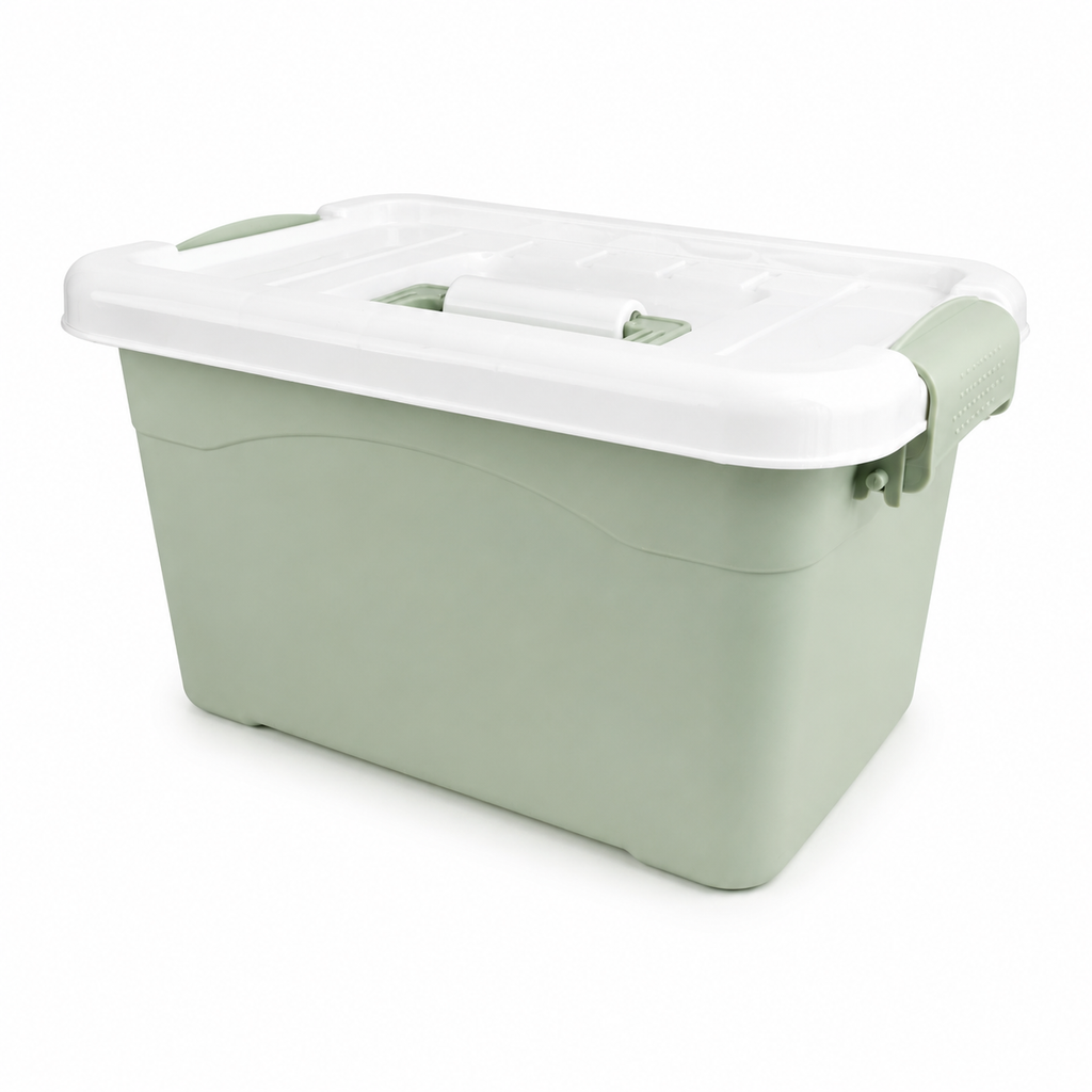 Pastel storage bin with Locking Lid
