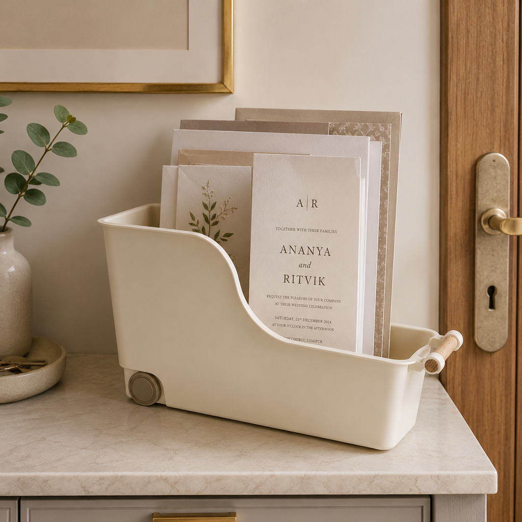 Flexi Glide-on Organiser with wooden handle