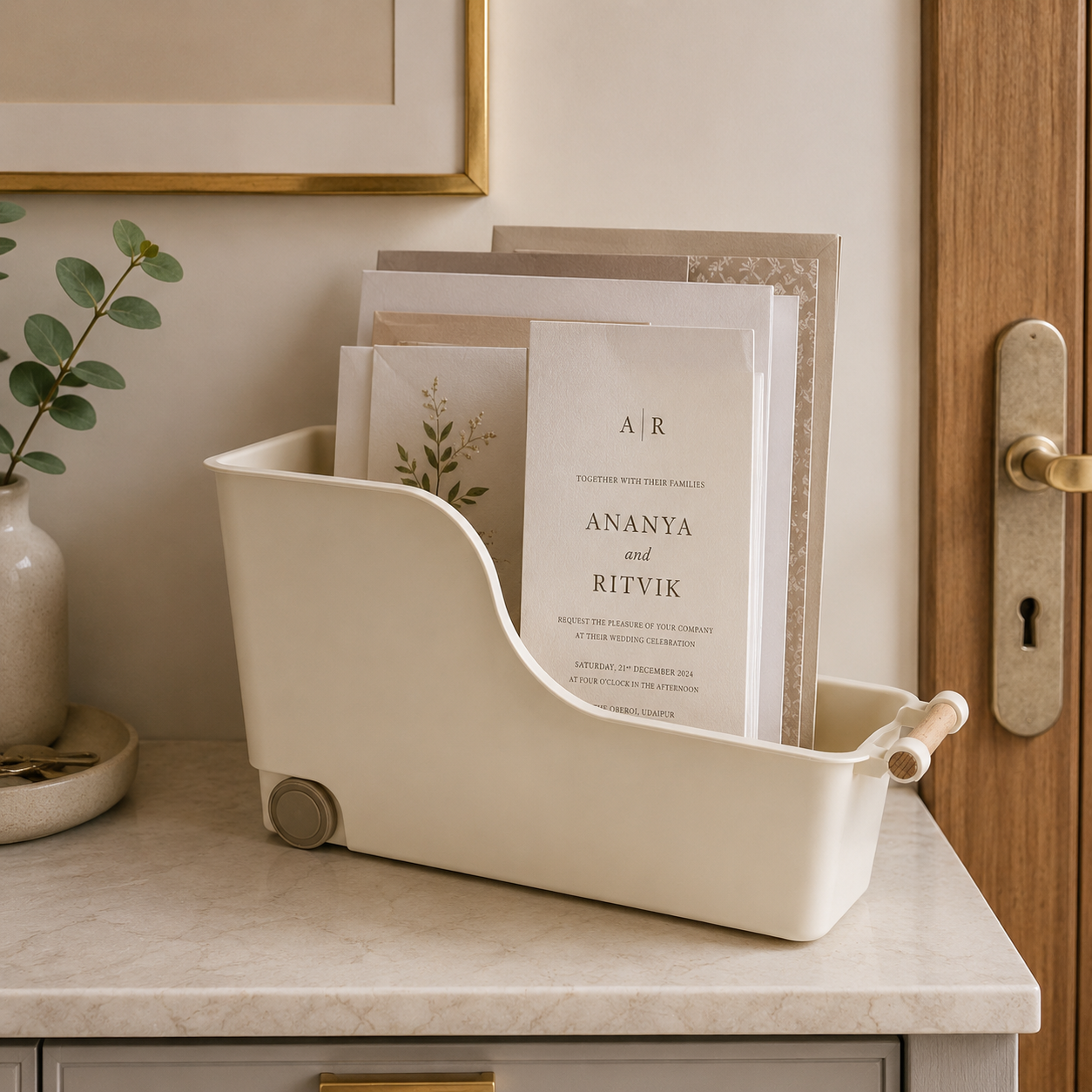 Flexi Glide-on Organiser with wooden handle