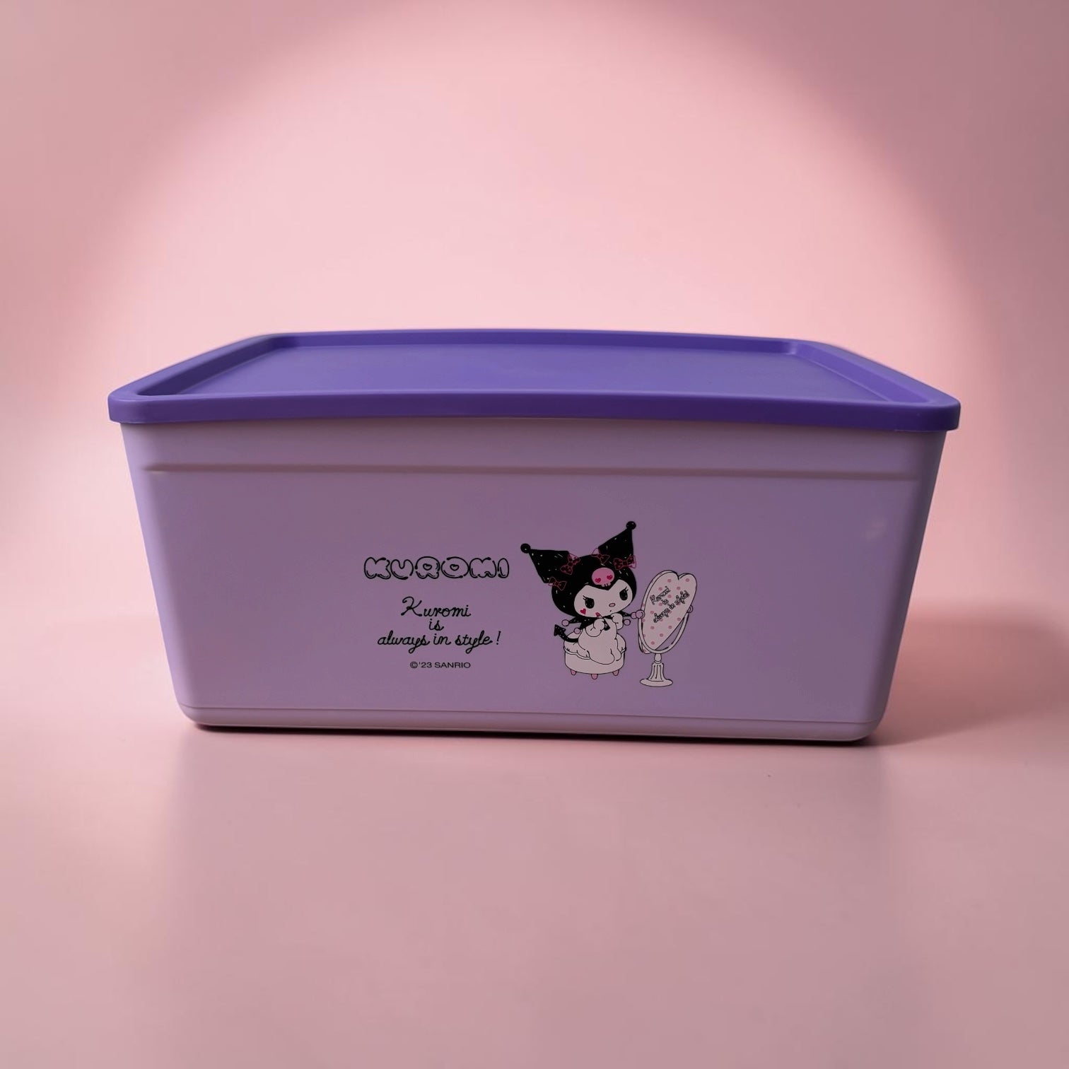 Kids Cartoon Storage Box with Lid - Medium