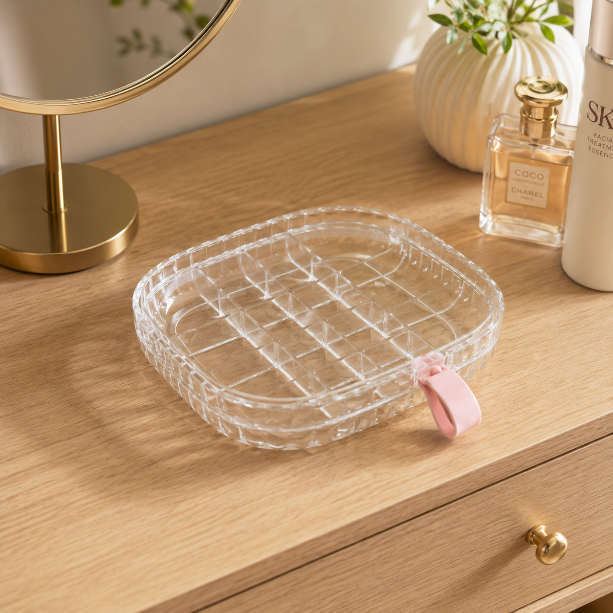 Transparent jewellery box