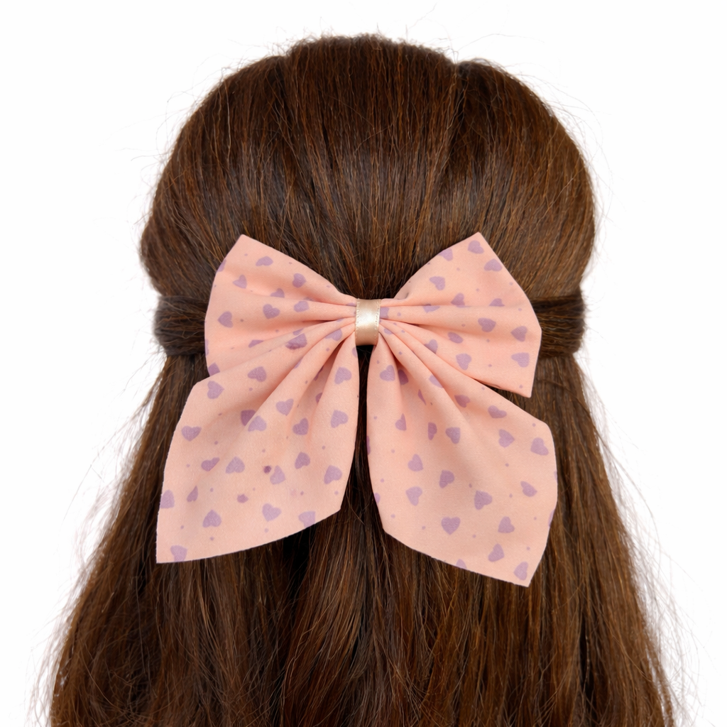 Heart Bow Clip