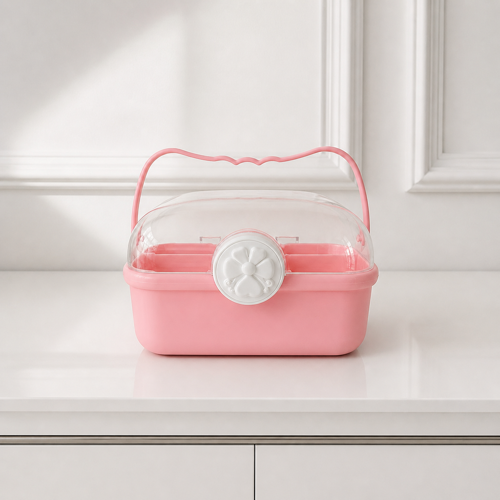 Flower lock Storage Box(with compartments