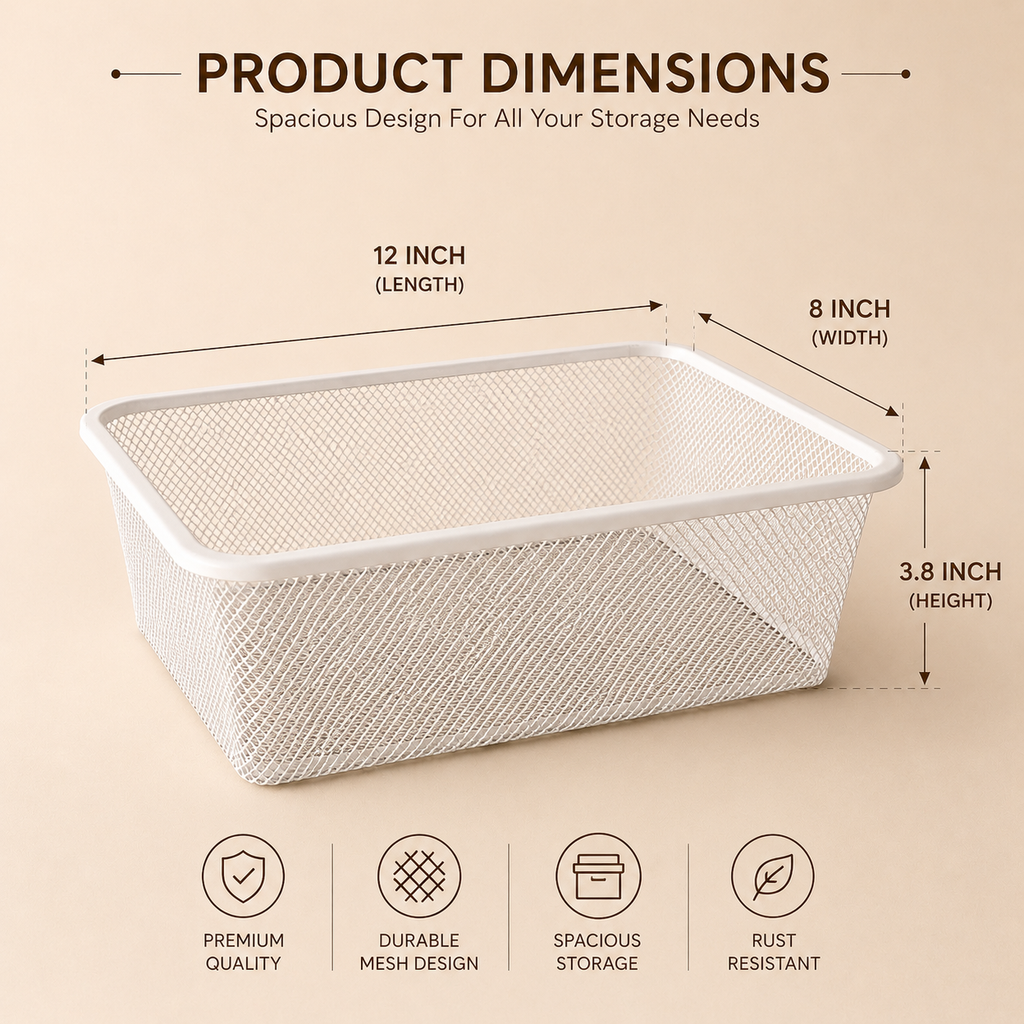 Mesh Rectangle Basket