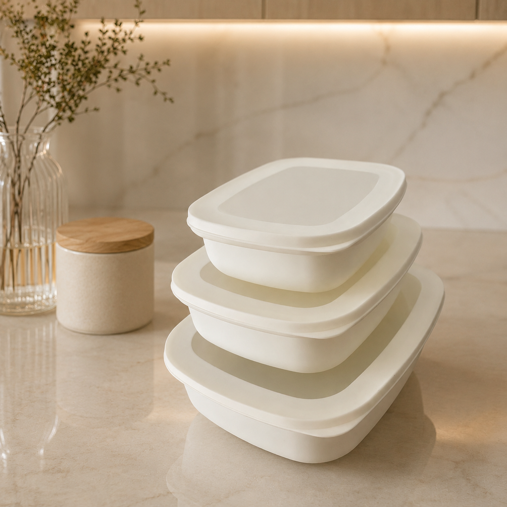 Food storage box - set of 3 ( Refridgerator Friendly)
