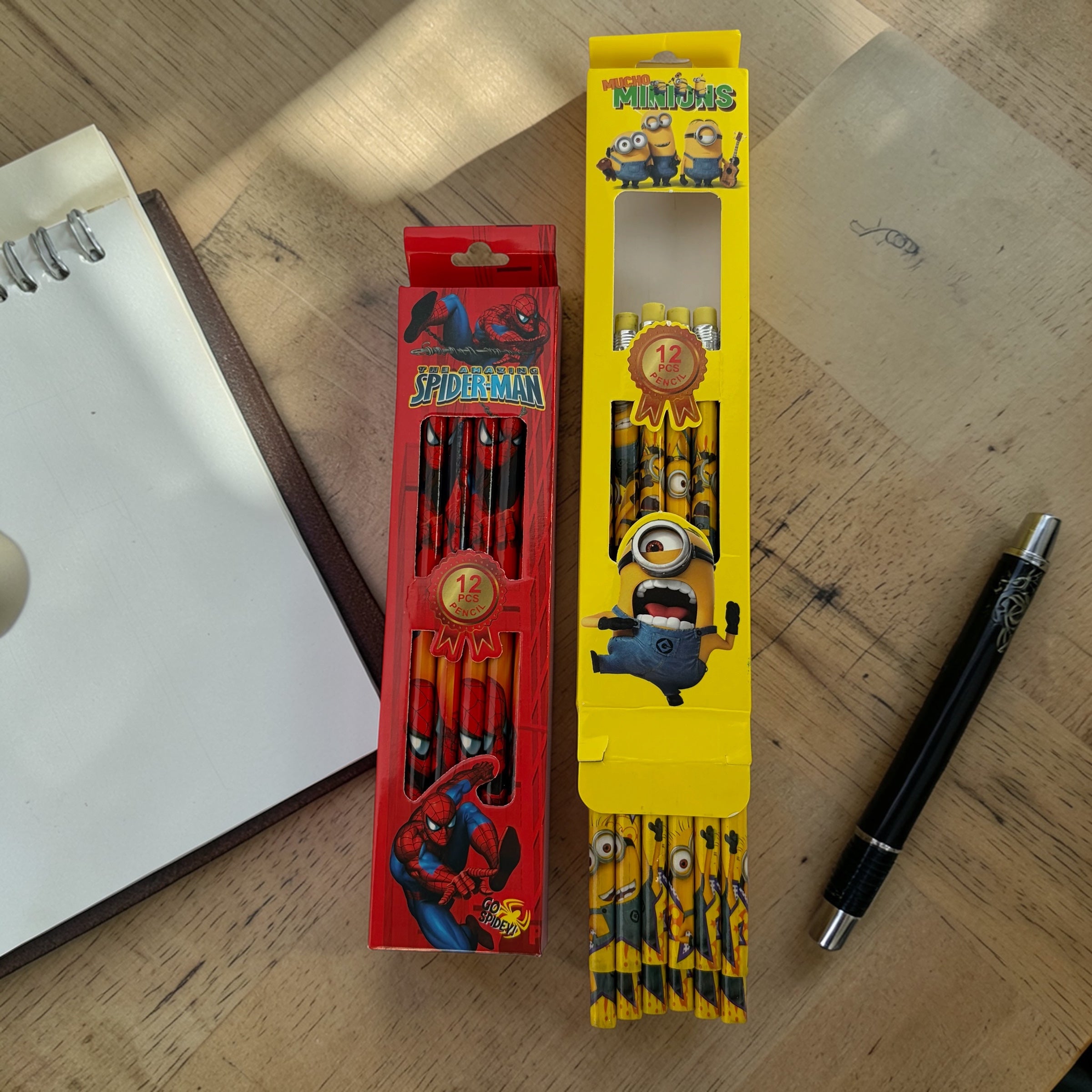 Spider MAN & Minion PENCIL