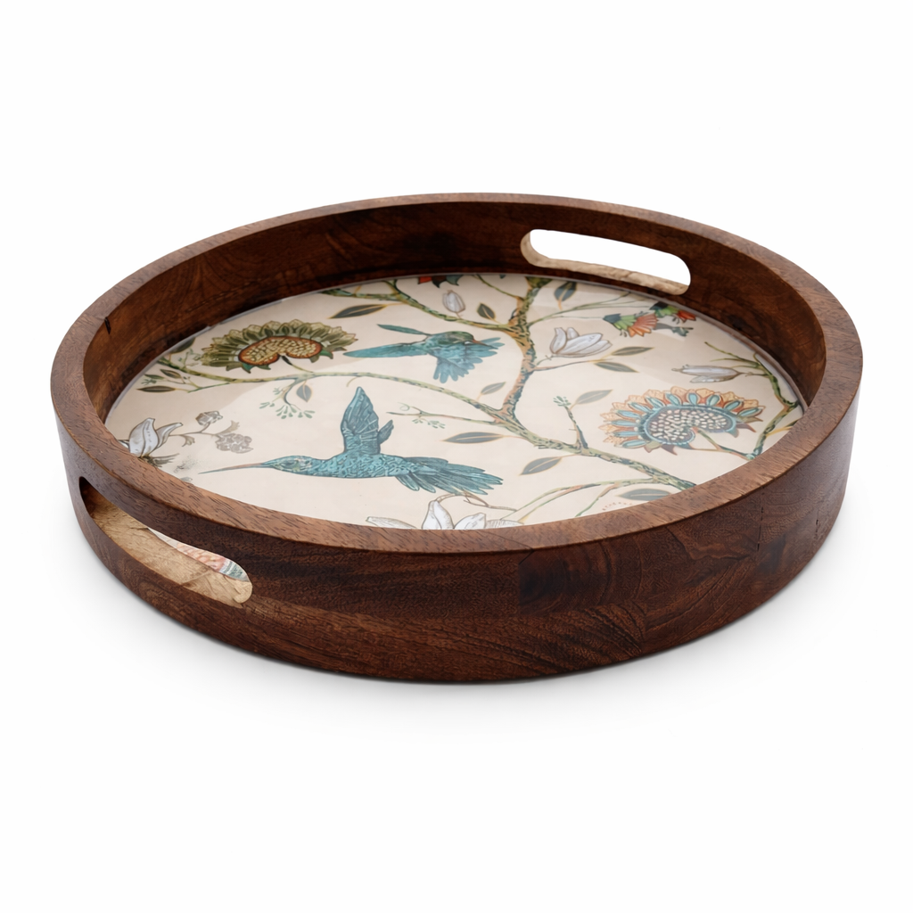 Wooden Bird Tray