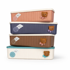 Cute Teddy Organiser with Compartments & Lid