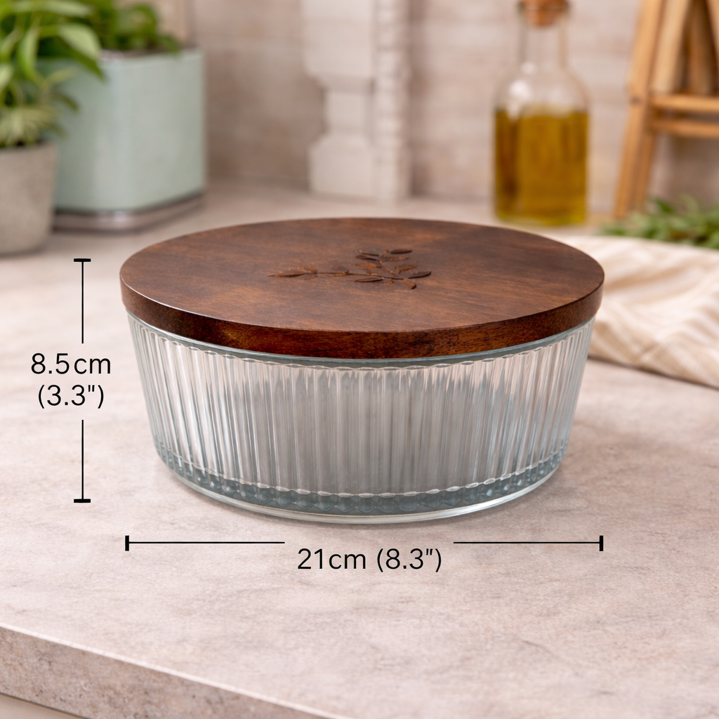 Glass Engraved ROTI BOX