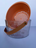 Transparent Acrylic Kitchen Strainer Basket with Inner Drain Tray | Multi-Use (Assorted)
