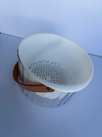Transparent Acrylic Kitchen Strainer Basket with Inner Drain Tray | Multi-Use (Assorted)