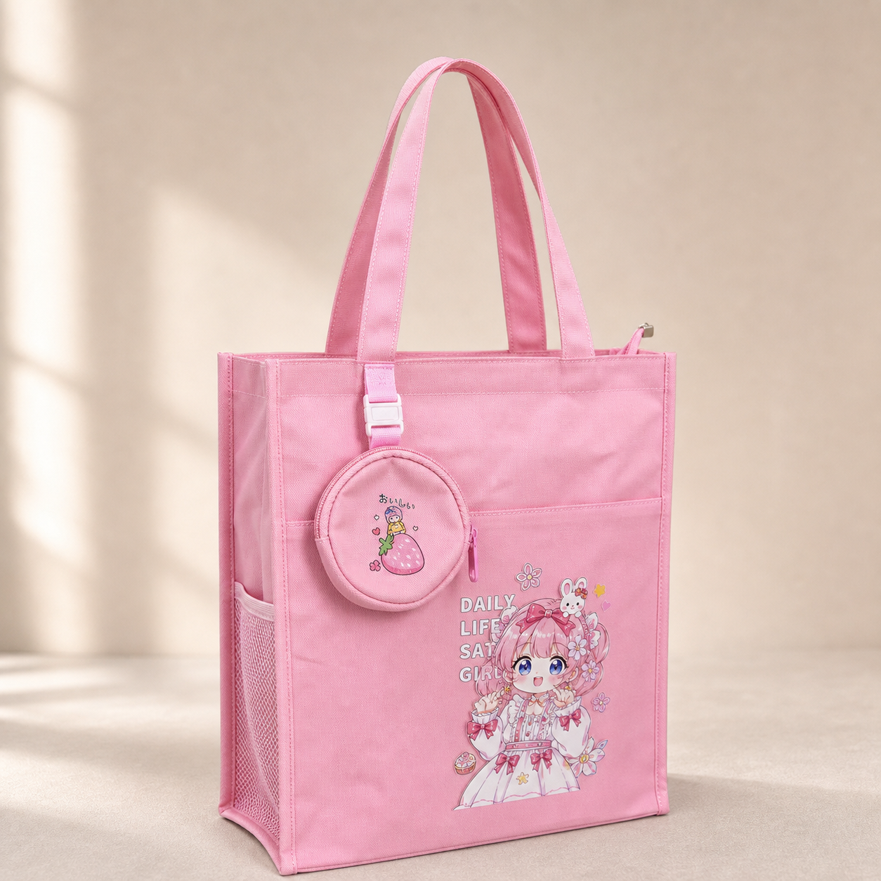 Tote Bag with Detachable Pouch