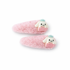 Soft Fur Bunny Hair Snap Set