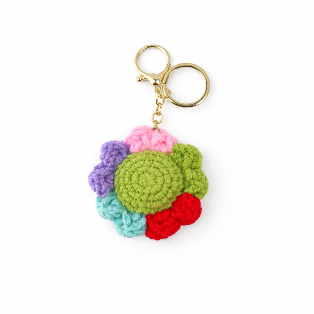 Crochet Flower KeyChain