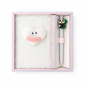 Soft Fur A6 Diary With Pen