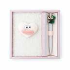Soft Fur A6 Diary With Pen