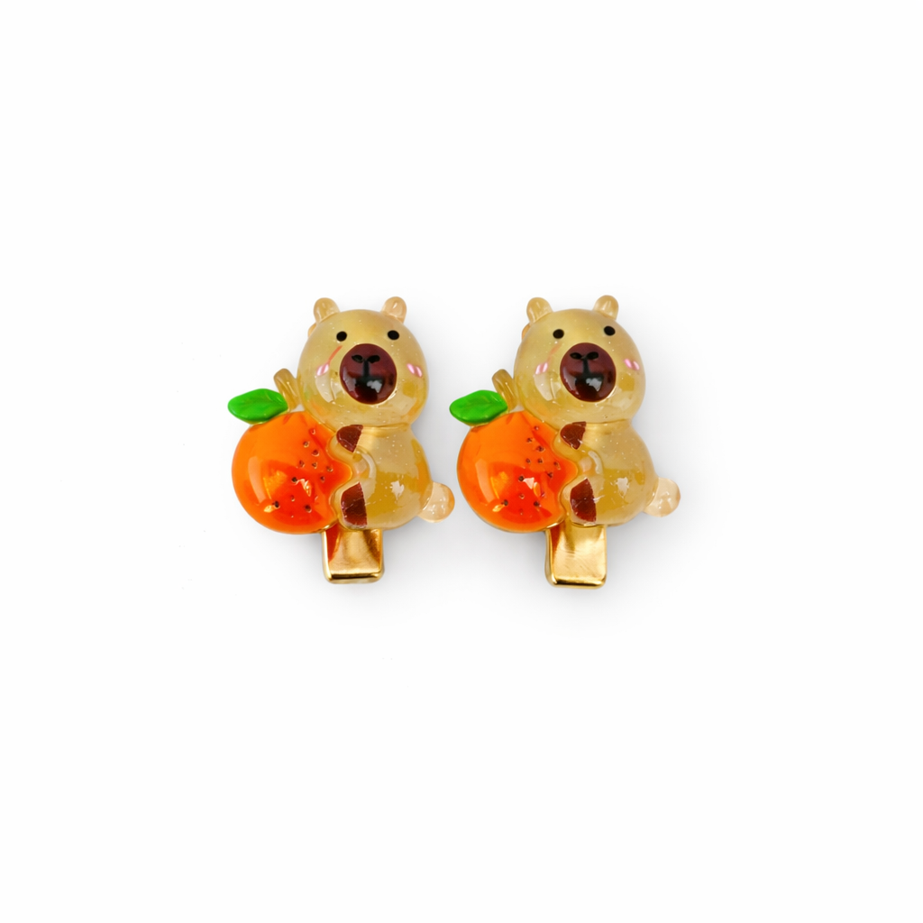 Cute Resin Teddy Kids Hair Clip