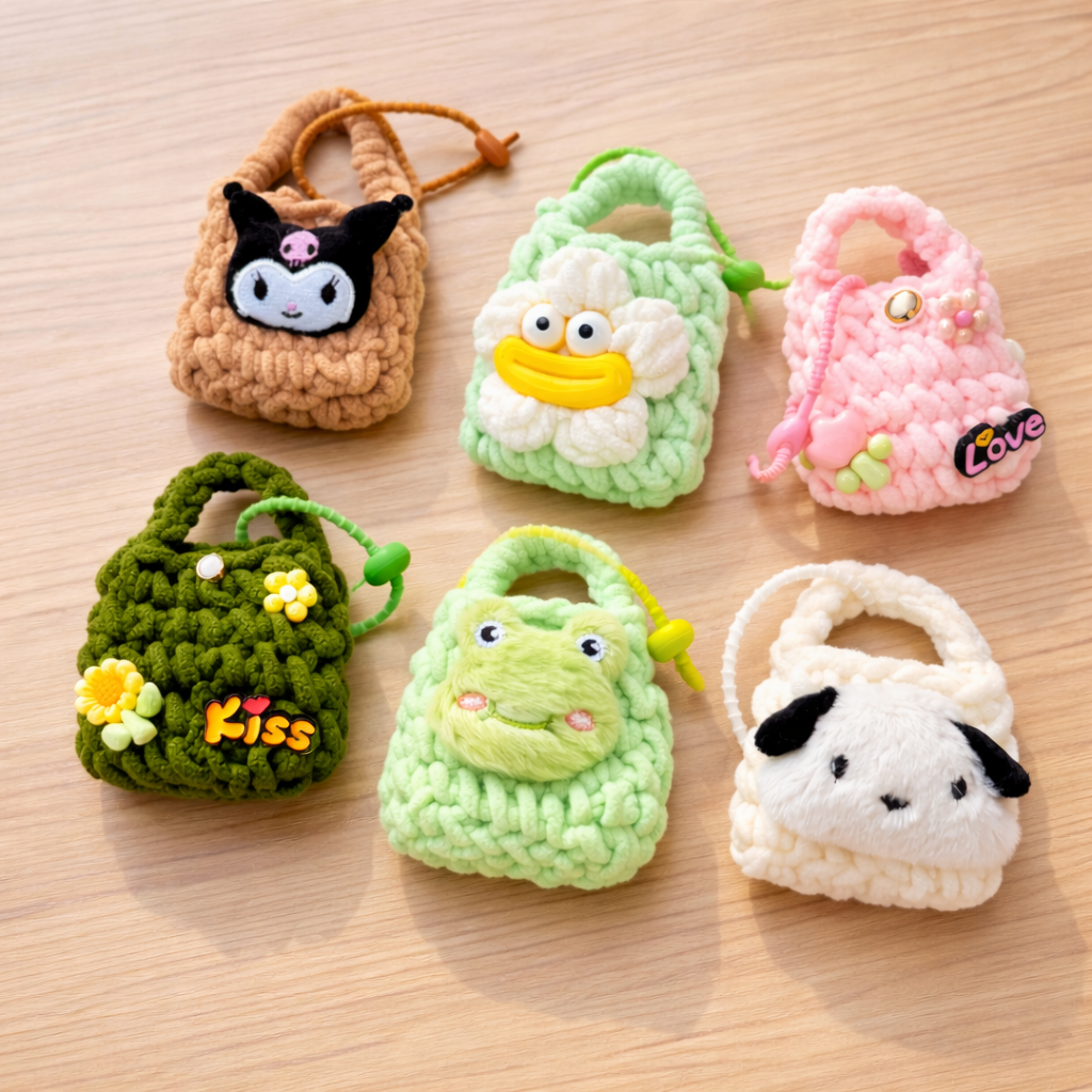 EarPhone Crochet Pouch