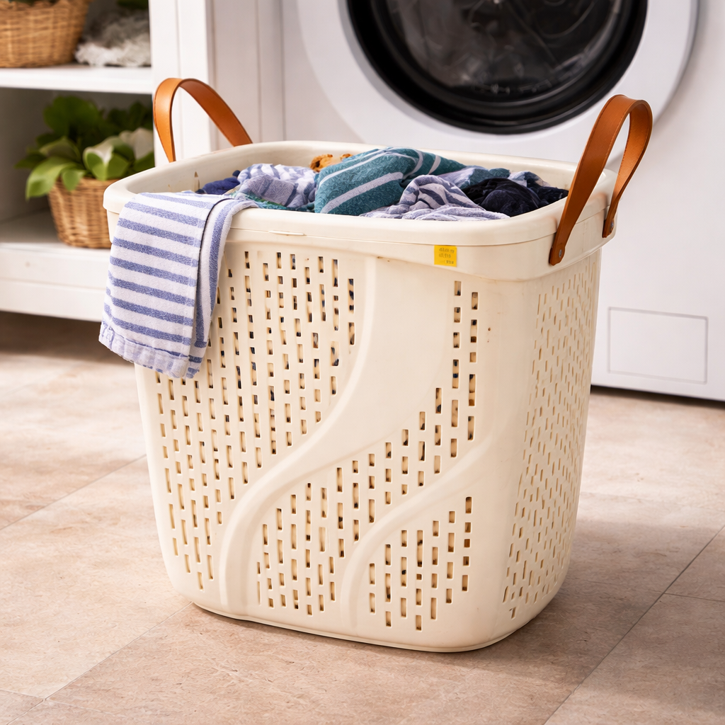 Laundry plastic basket