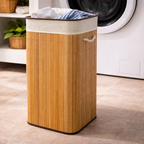Bamboo laundry basket
