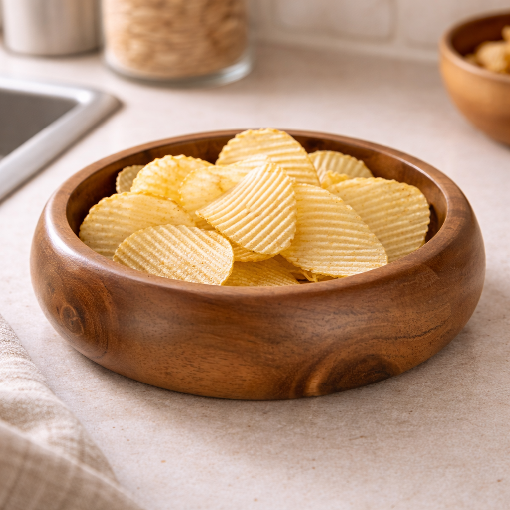 Wooden round shape serving Bowl