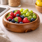 Wooden round shape serving Bowl