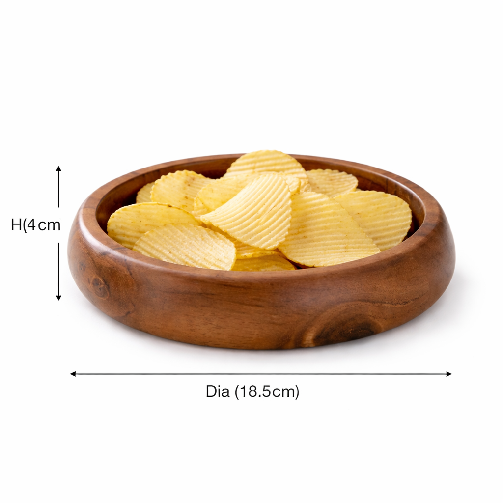 Wooden round shape serving Bowl