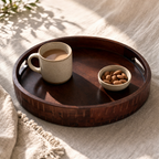 Premium Round craved Tray