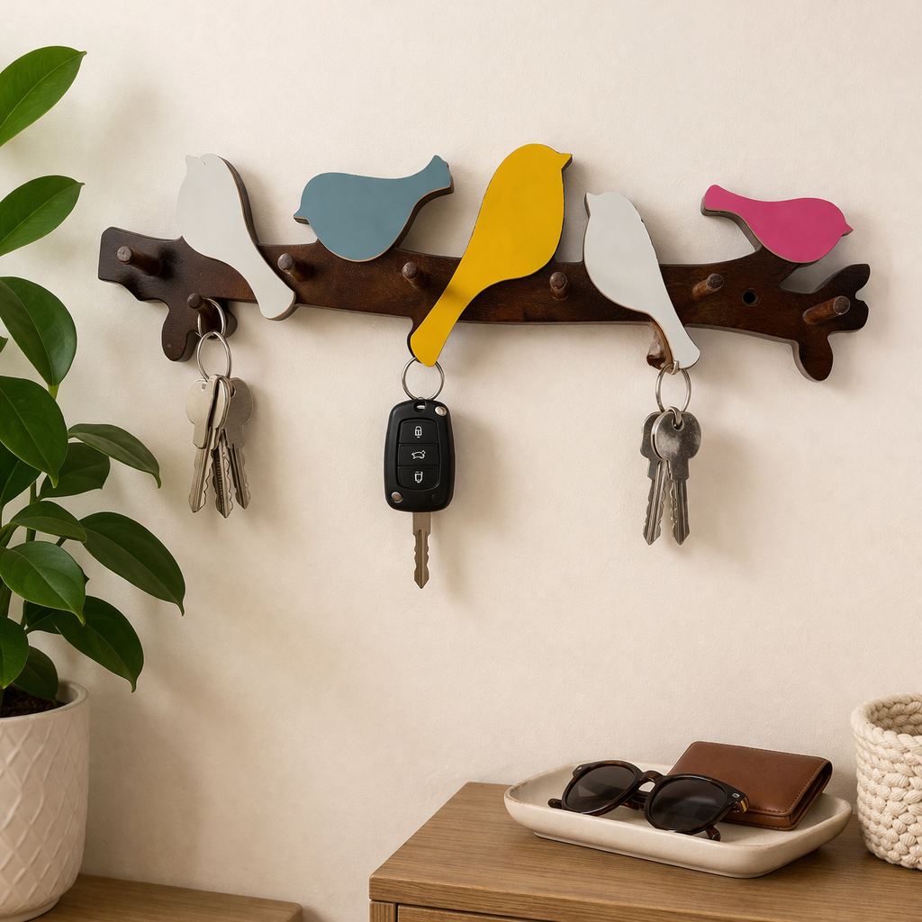 Five birds key Holder