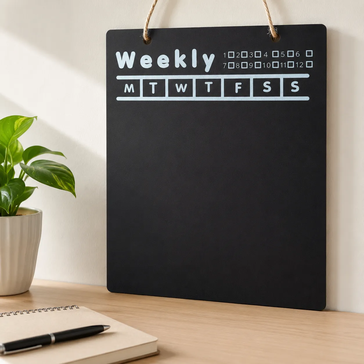 Hanging chalk board planner 4
