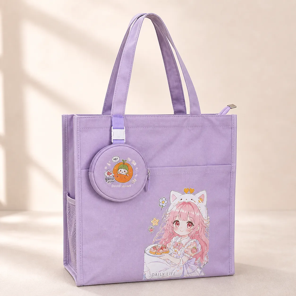 Tote Bag with Detachable Pouch 3